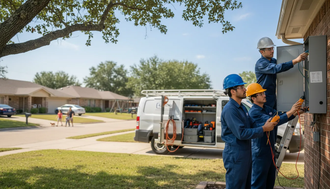 Certified electrician providing emergency electrical services in Mims, FL